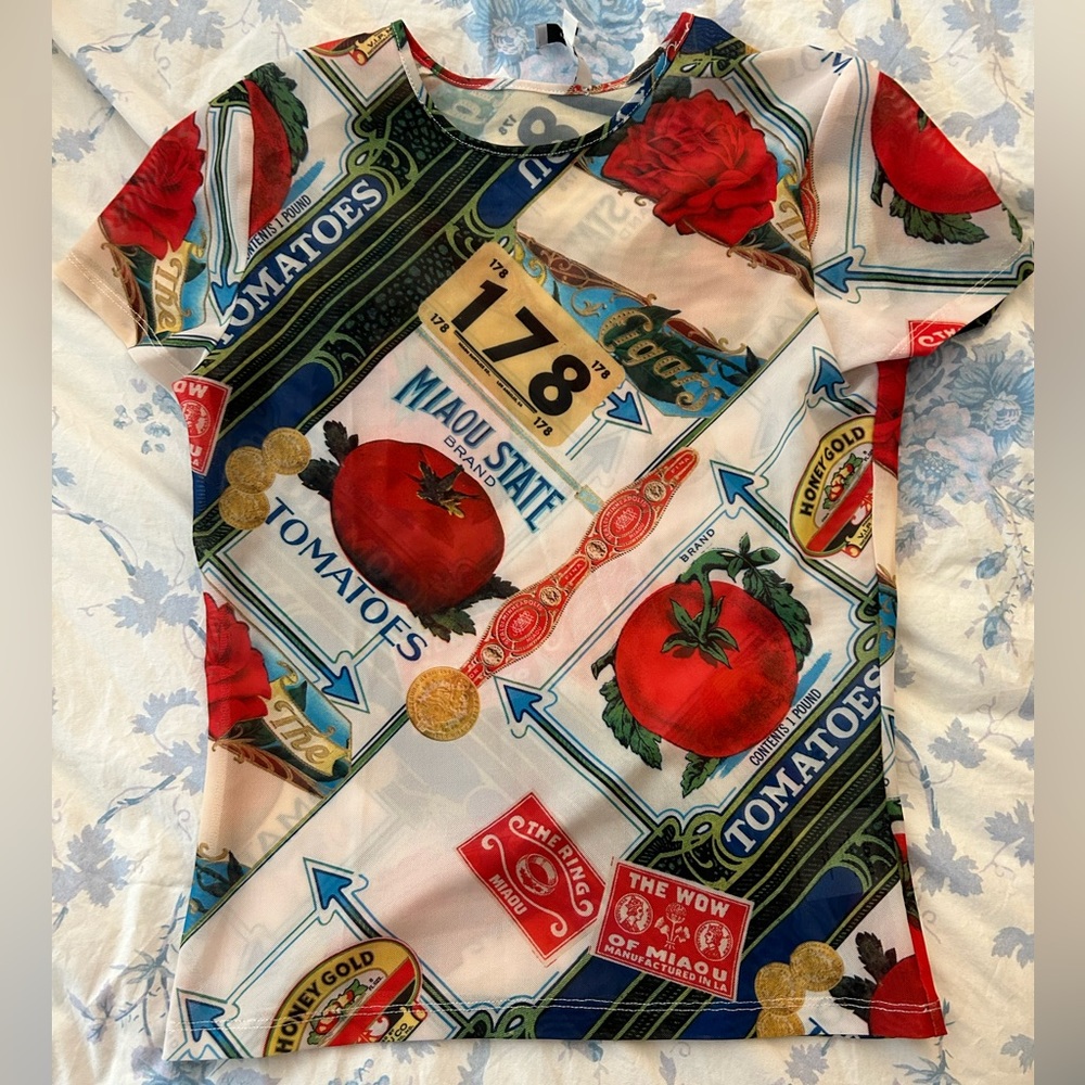 Miaou Mini Tee in S. tag on top is off the thread on 1 side. Perf cond otherwise